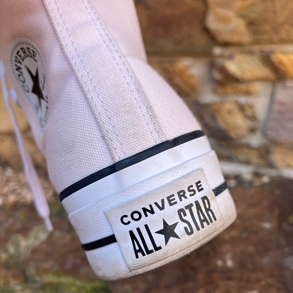 Converse Classic High-Top Platform Canvas Sneakers - Pink - Sz 7 - Picture 6 of 15